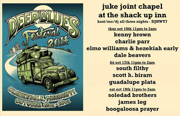 Deep Blues Festival 2014 Moves to Clarksdale, MS
