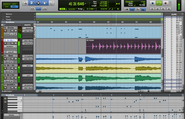 pro tools first daw music editing software