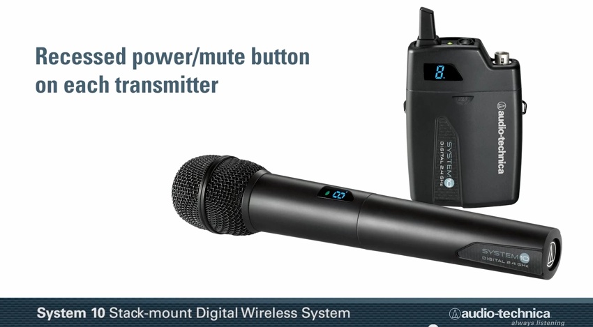 MUST WATCH: Audio-Technica System 10 Stack-mount Digital Wireless Systems