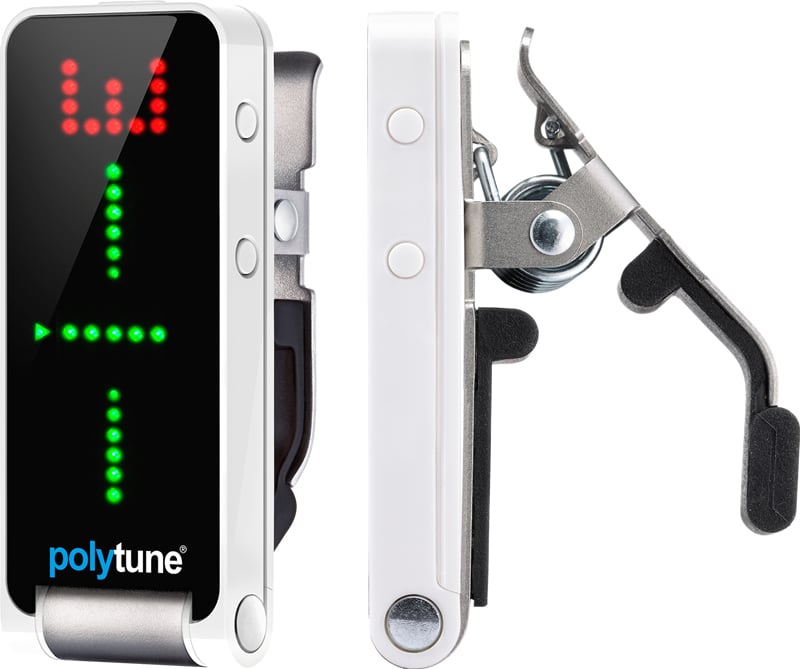 agujas del reloj caminar emparedado TC Electronic PolyTune Clip Tuner Review | Performer Mag