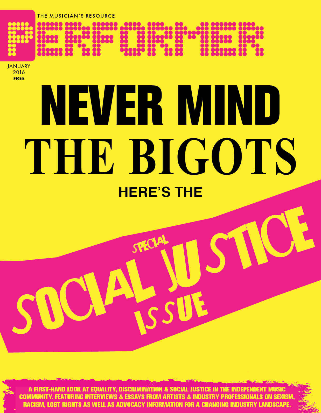 The Special Social Justice Issue of Performer Magazine is Out Today