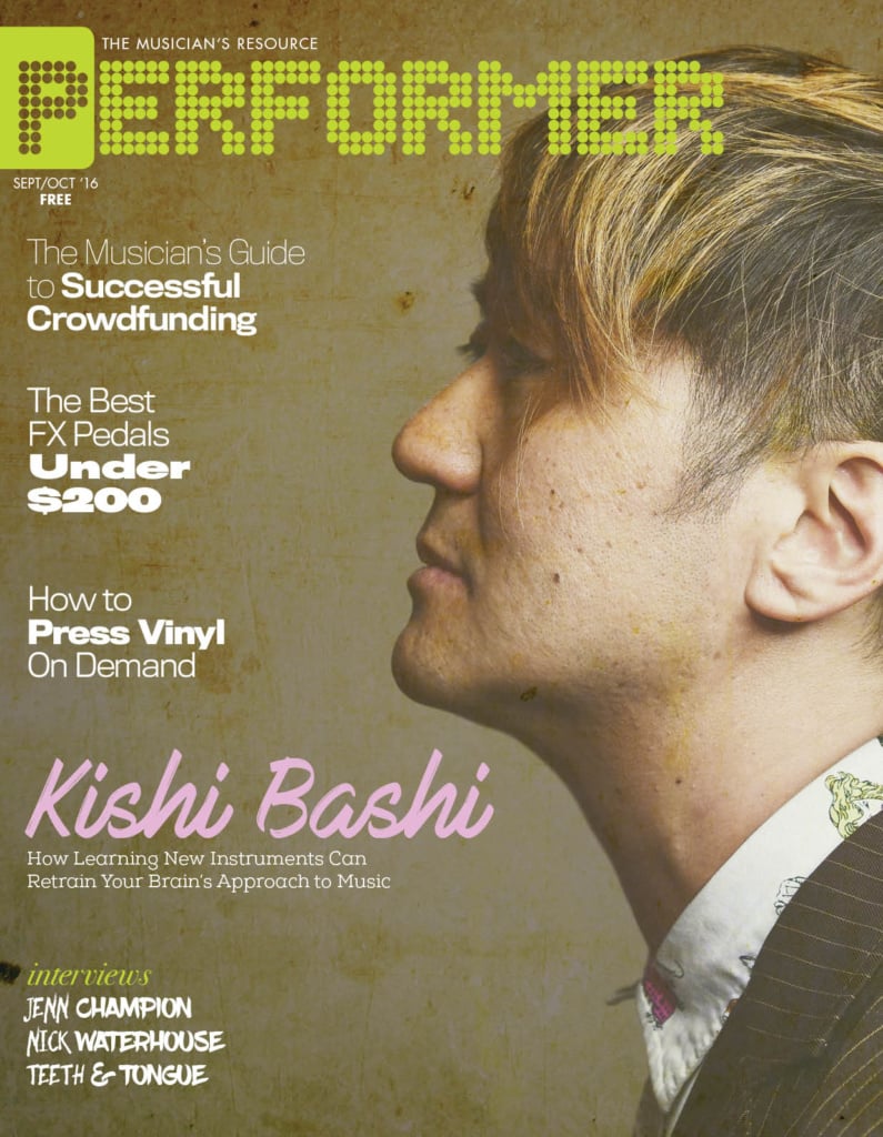 Kishi Bashi on the cover of Performer Magazine