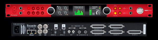 Focusrite Red 8Pre front and rear panel