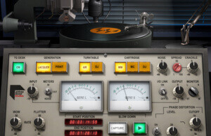 The graphic user interface for the Waves Abbey Road Vinyl plugin