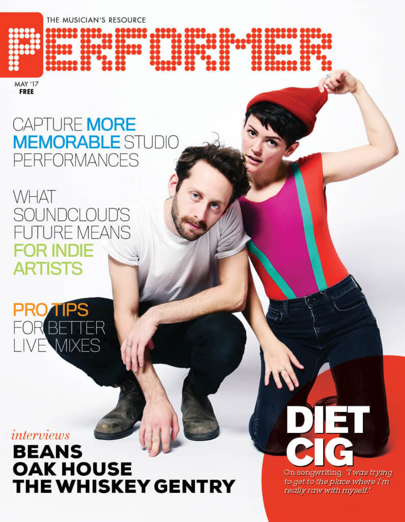 May 2017 cover featuring Diet Cig