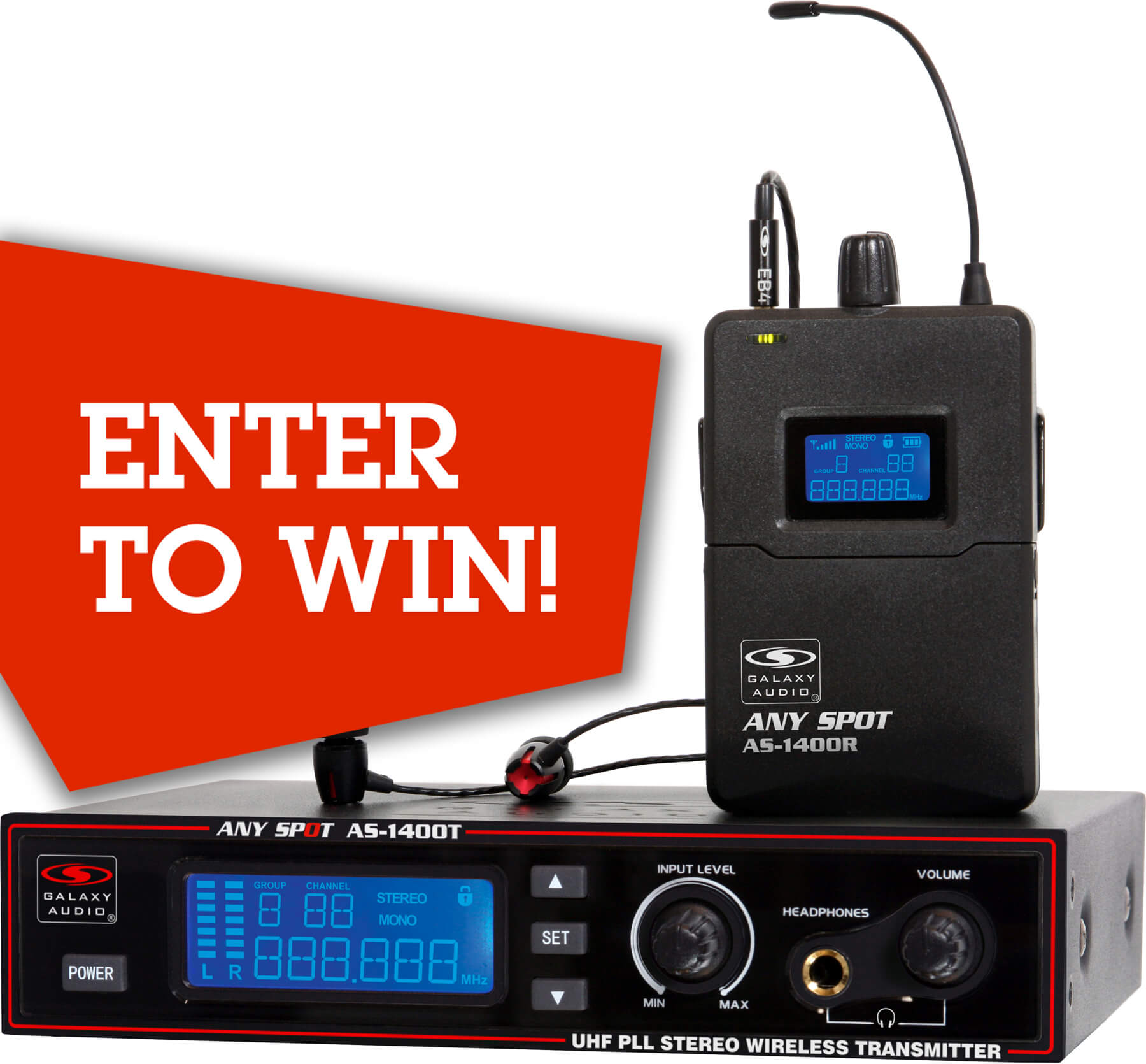 Enter to win a Galaxy Audio AS-1400 Wireless Personal Monitor System