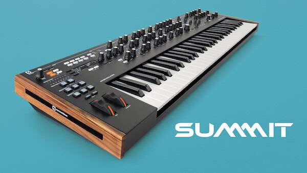 Introducing Summit: Novation’s flagship two-part 16-voice 61-key polyphonic synthesizer