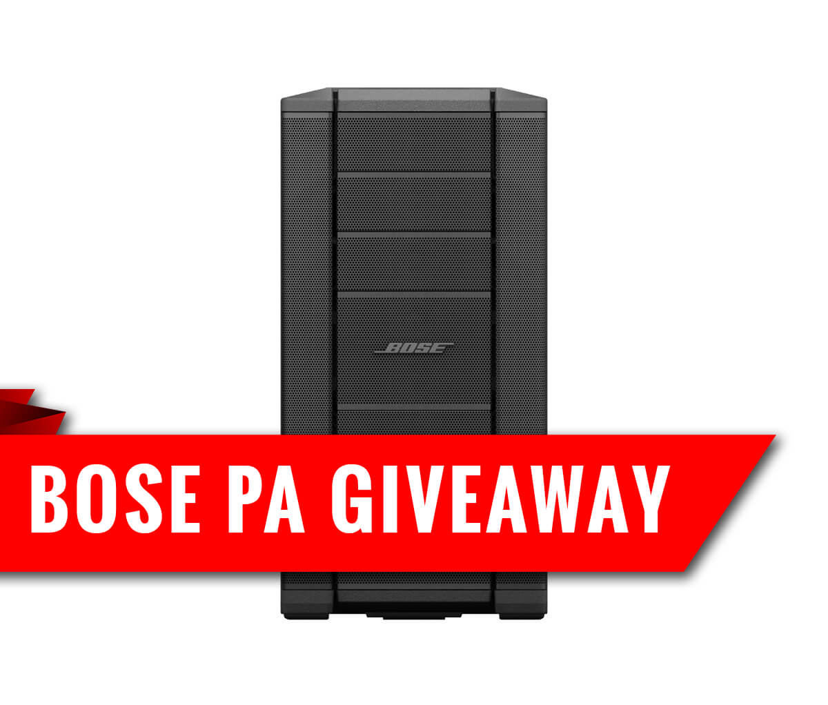 Enter our BOSE F1 PA System Giveaway