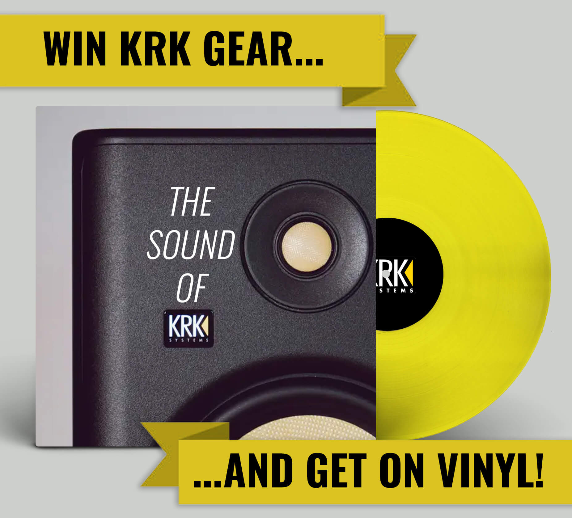 Win KRK Speakers + Headphones PLUS Get Your Track on Vinyl