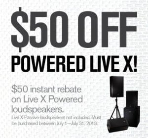 Save $50 on Electro-Voice Live X Powered Speakers!