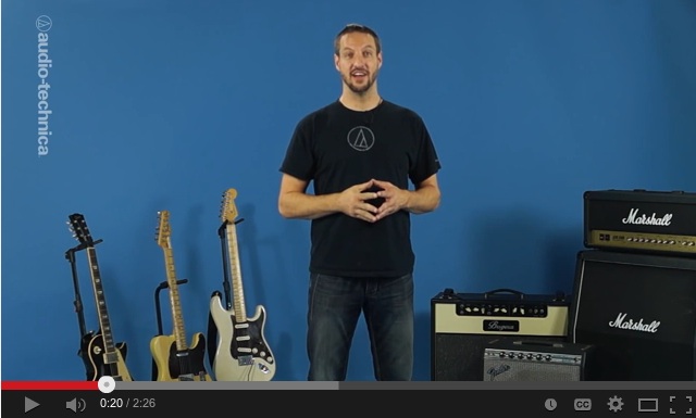 WATCH: Electric Guitar Recording Techniques From Audio-Technica