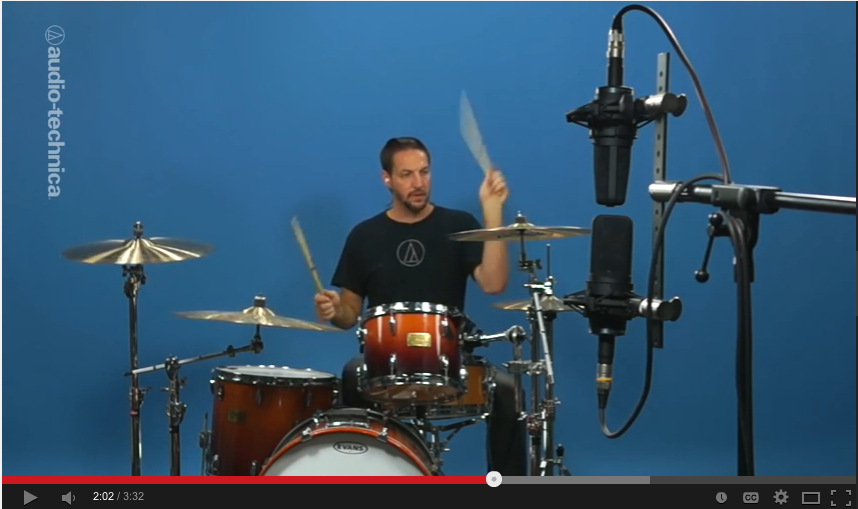 WATCH: Basic Drum Miking – The Room – From Audio-Technica