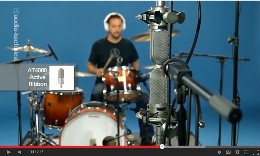 WATCH: Basic Drum Miking (The Full Kit) From Audio-Technica