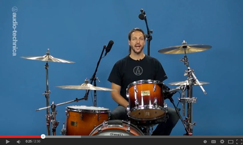 WATCH: Recording Drums on a Budget From Audio-Technica