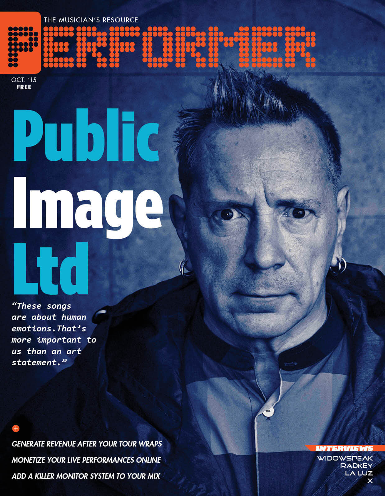 The October Issue Is Here, Featuring Public Image Ltd