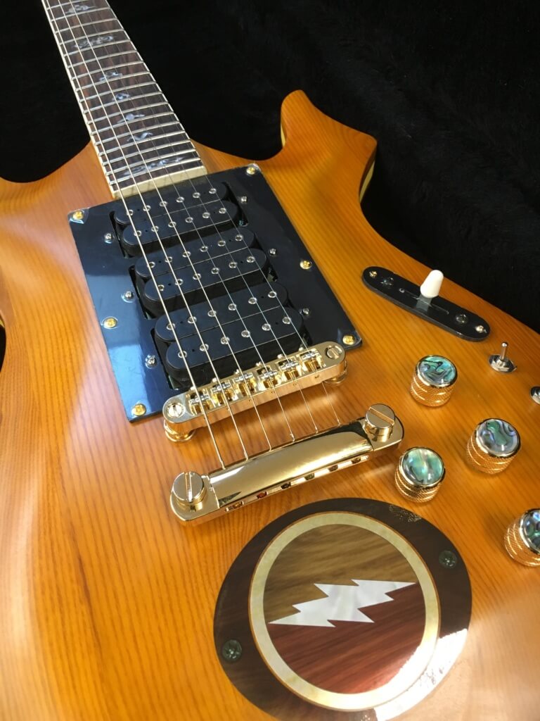 Phred DeadBolt in Honey Brown with DiMarzio pickups