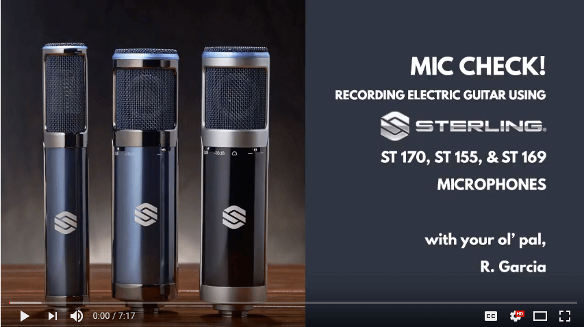 VIDEO: Sterling Microphones Electric Guitar Comparison
