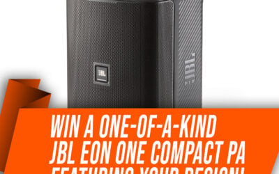 Enter to win a CUSTOM-DESIGNED JBL EON ONE COMPACT PA!